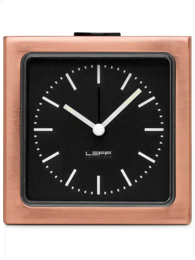 LEFF amsterdam LT90201 Block Alarm Clock Coppery-0