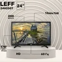 Leff Телевизор 24H250T 24" Full HD, черный