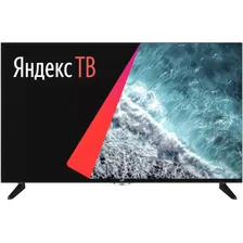 43" Телевизор LEFF 43U520S черный 3840x2160, Ultra HD, 50 Гц, WIFI, SMART TV, DVB-T, DVB-T2, DVB-C, USB, HDMI Яндекс OS