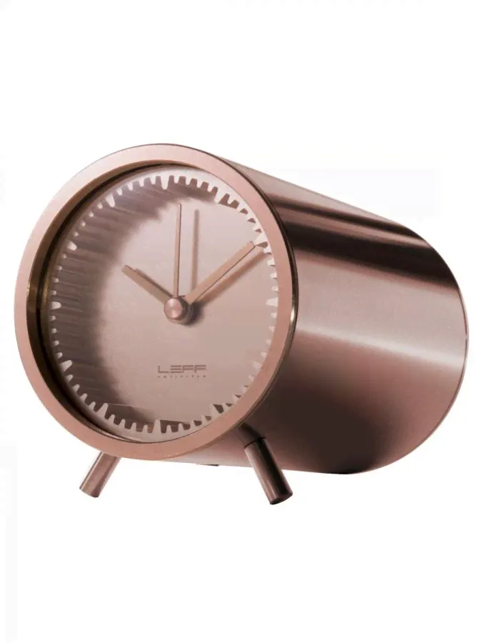 LEFF amsterdam LT70003 Tube Desk Clock Copper-0